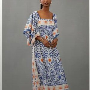 NWT Farm Rio Afternoon Breeze Midi Dress XS Anthropologie